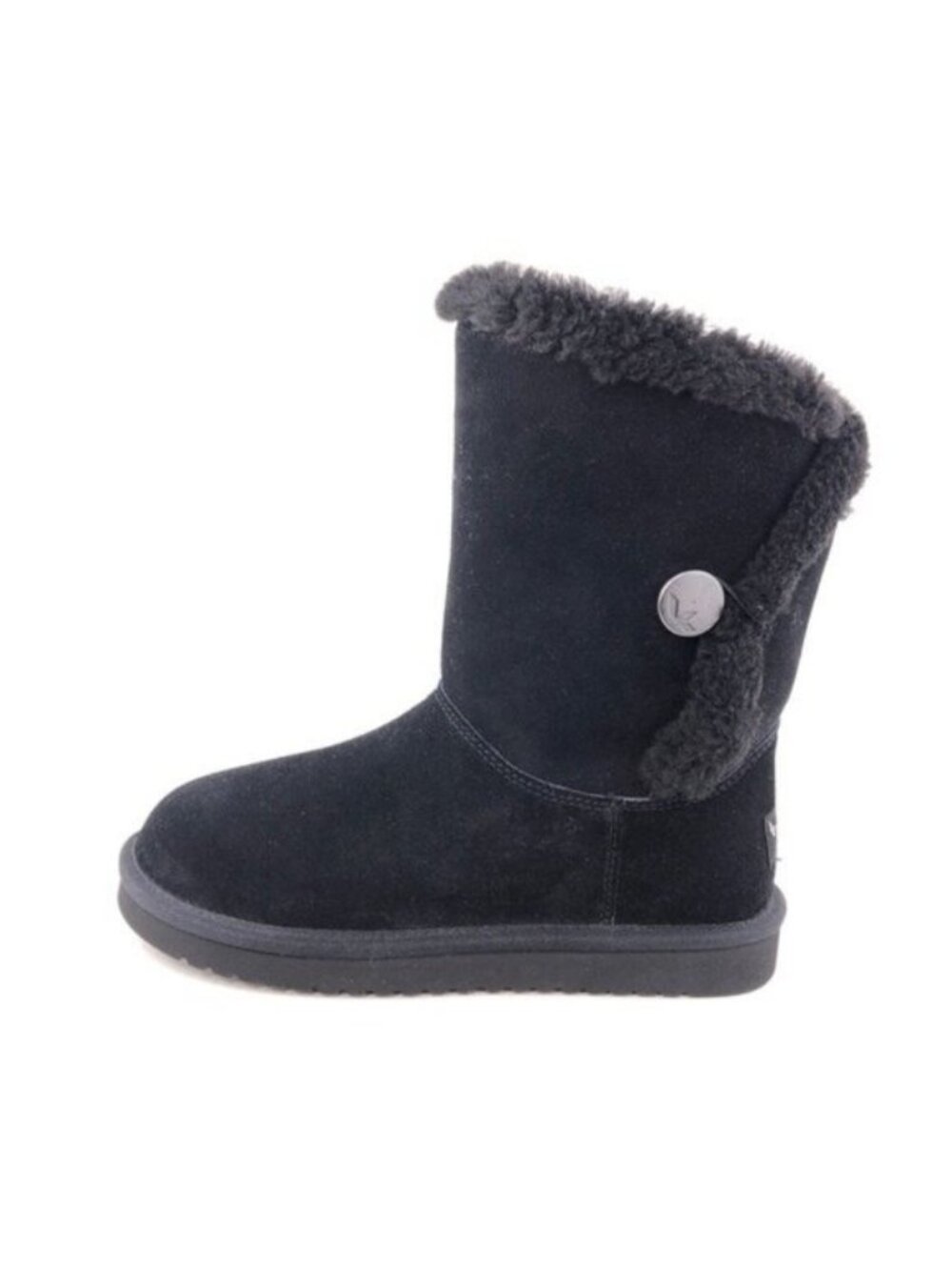 Koolaburra by UGG Alamie Black Leather Winter Boots 6
